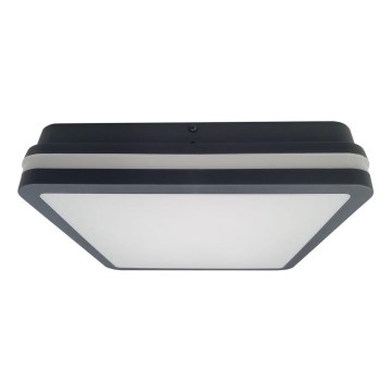 LED Plafonjera za kupatilo ELLÉ LED/24W/230V 3000/4000/6500K 26x26 cm IP54 antracit