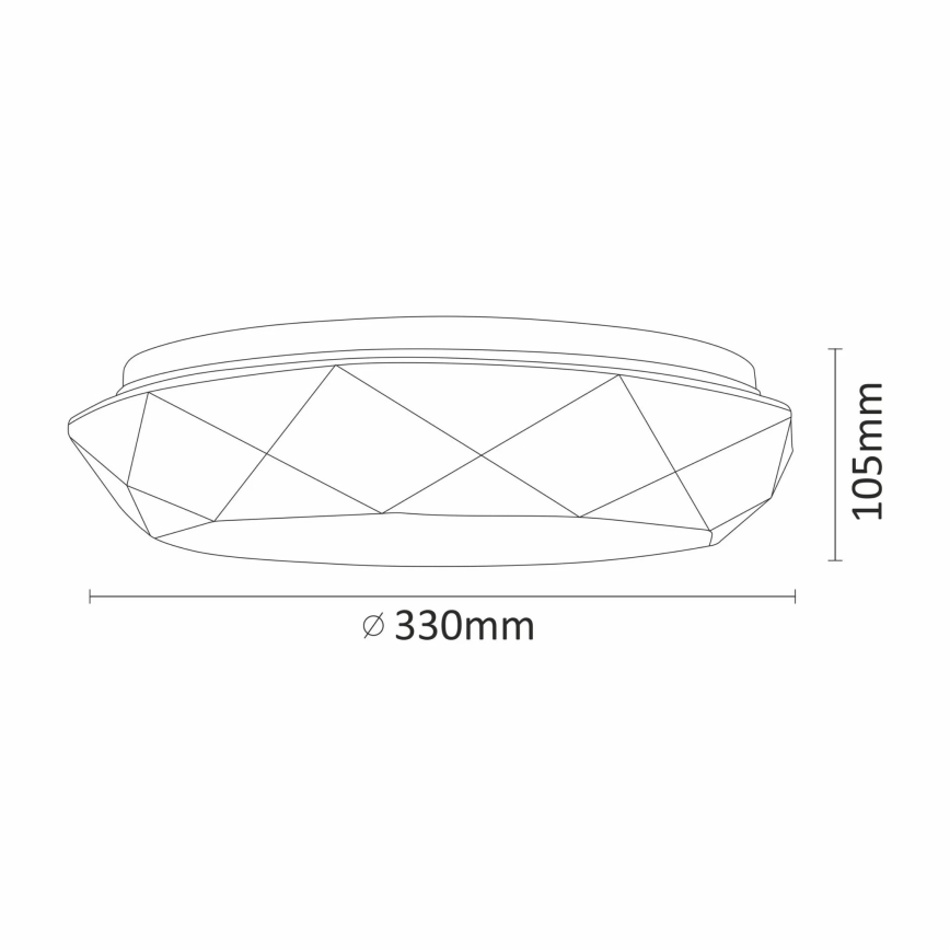 LED Plafonjera za kupatilo GALAXY LED/17W/230V IP44