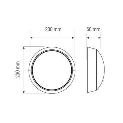 LED Plafonjera za kupatilo LED/11W/230V IP40