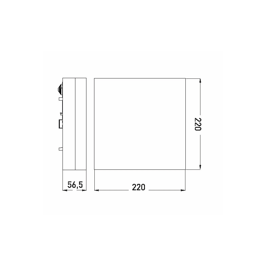 LED Plafonjera za kupatilo LED/12W/230V 3000/4000/6000K 22x22 cm IP44