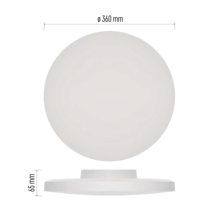 LED Plafonjera za kupatilo LED/18W/230V 3000/4000/5700K IP55 bela