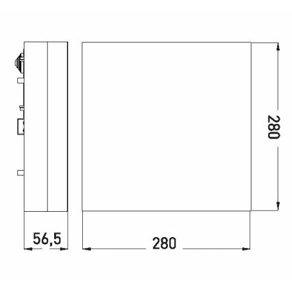 LED Plafonjera za kupatilo LED/18W/230V 3000/4000/6000K 28x28 cm IP44