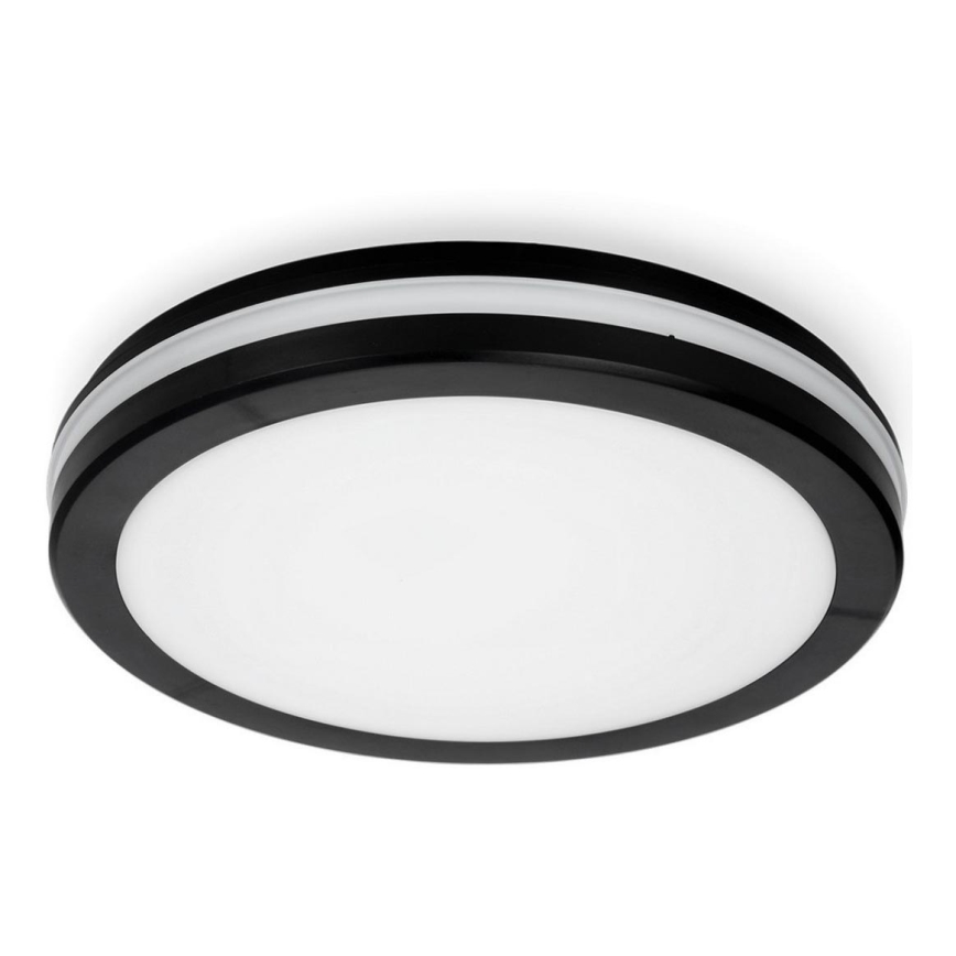 LED Plafonjera za kupatilo LED/18W/230V 3000/4000/6500K IP65 pr. 30 cm crno