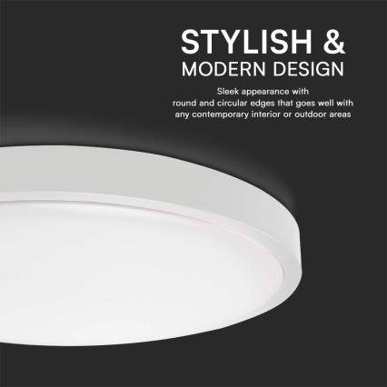 LED Plafonjera za kupatilo LED/18W/230V 3000K IP44 bela