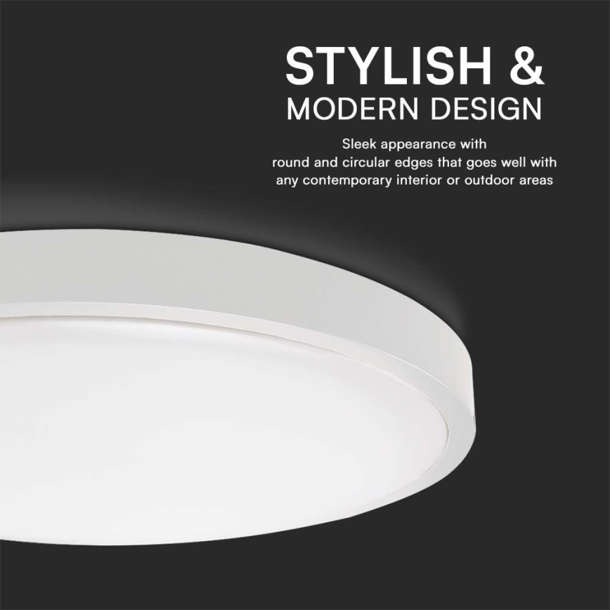 LED Plafonjera za kupatilo LED/18W/230V 3000K IP44 bela