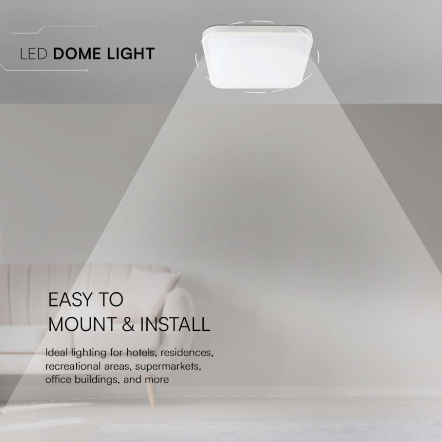 LED Plafonjera za kupatilo LED/18W/230V 3000K IP44 bela
