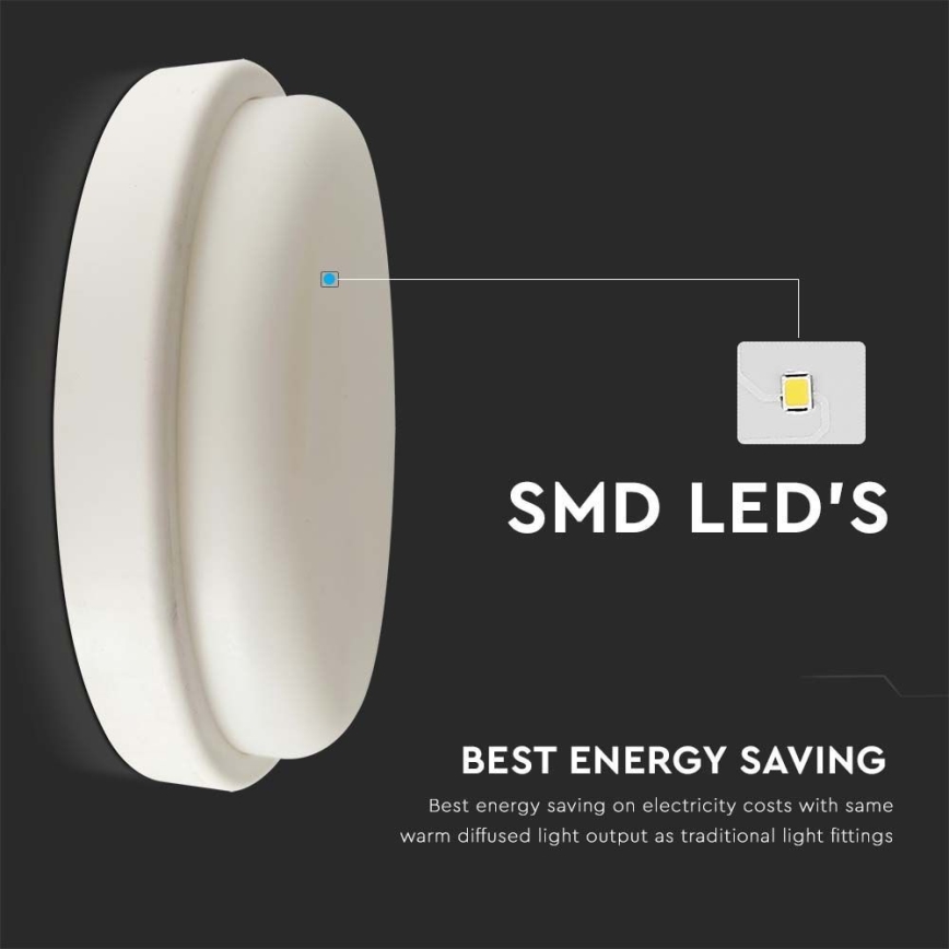 LED Plafonjera za kupatilo LED/18W/230V 3000K IP54