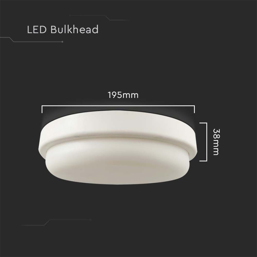 LED Plafonjera za kupatilo LED/18W/230V 3000K IP54