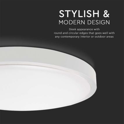 LED Plafonjera za kupatilo LED/18W/230V 6500K IP44 bela