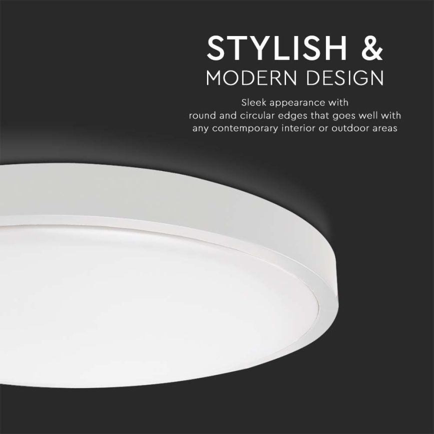 LED Plafonjera za kupatilo LED/18W/230V 6500K IP44 bela