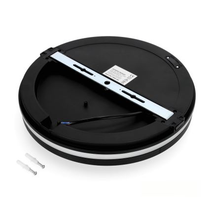 LED Plafonjera za kupatilo LED/18W/230V 3000/4000/6500K IP65 pr. 30 cm crno