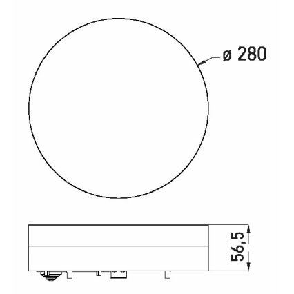 LED Plafonjera za kupatilo LED/24W/230V 3000/4000/6000K pr. 28 cm IP44