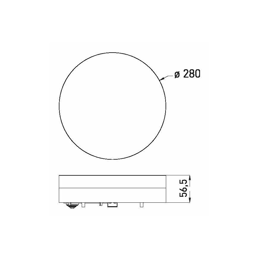 LED Plafonjera za kupatilo LED/24W/230V 3000/4000/6000K pr. 28 cm IP44
