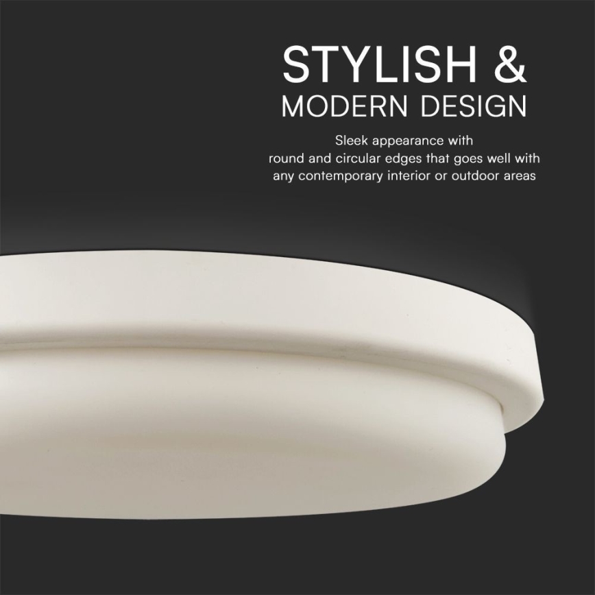 LED Plafonjera za kupatilo LED/24W/230V 3000K IP54 pr. 24 cm