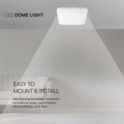LED Plafonjera za kupatilo LED/24W/230V 6500K IP44 bela