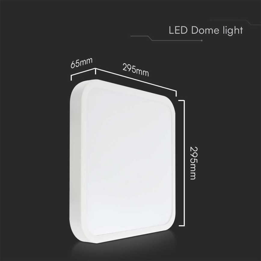 LED Plafonjera za kupatilo LED/24W/230V 6500K IP44 bela