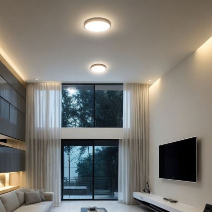 LED Plafonjera za kupatilo SAMSUNG CHIP LED/24W/230V IP44 6500K pr. 29 cm crno