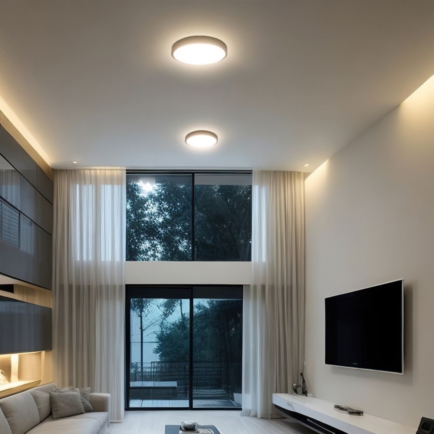 LED Plafonjera za kupatilo SAMSUNG CHIP LED/24W/230V IP44 6500K pr. 29 cm crno