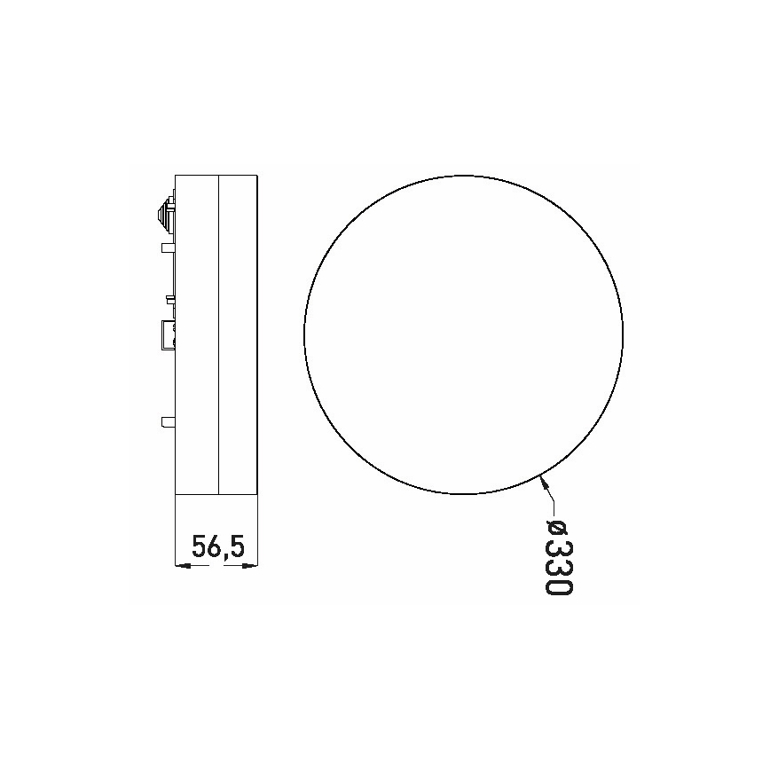 LED Plafonjera za kupatilo LED/30W/230V 3000/4000/6000K pr. 33 cm IP44