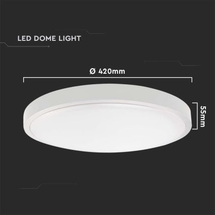 LED Plafonjera za kupatilo LED/30W/230V 3000K IP44 bela