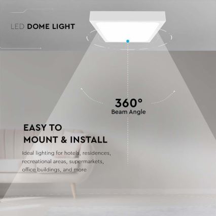 LED Plafonjera za kupatilo LED/30W/230V 6500K IP44 bela