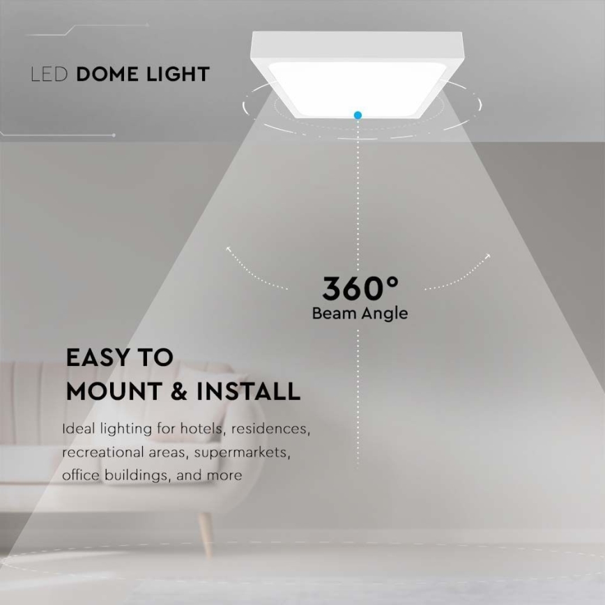 LED Plafonjera za kupatilo LED/30W/230V 6500K IP44 bela