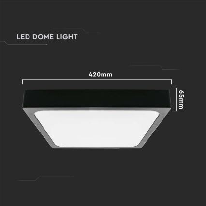LED Plafonjera za kupatilo LED/30W/230V 6500K IP44 crno