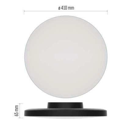 LED Plafonjera za kupatilo LED/32W/230V 3000/4000/5700K IP55 crno
