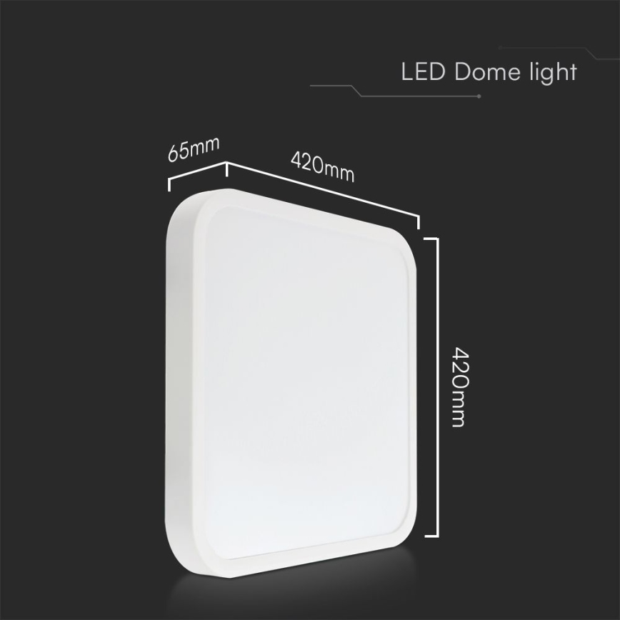 LED Plafonjera za kupatilo SAMSUNG CHIP LED/48W/230V IP44 4000K 42x42 cm bela