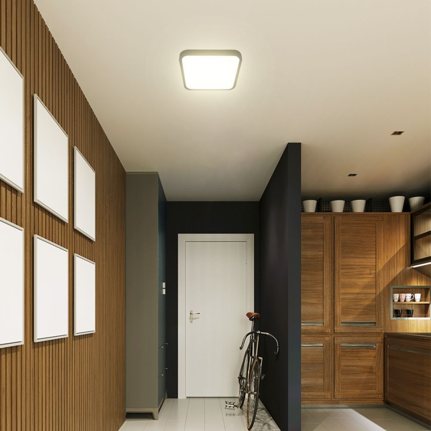 LED Plafonjera za kupatilo SAMSUNG CHIP LED/48W/230V IP44 4000K 42x42 cm crno