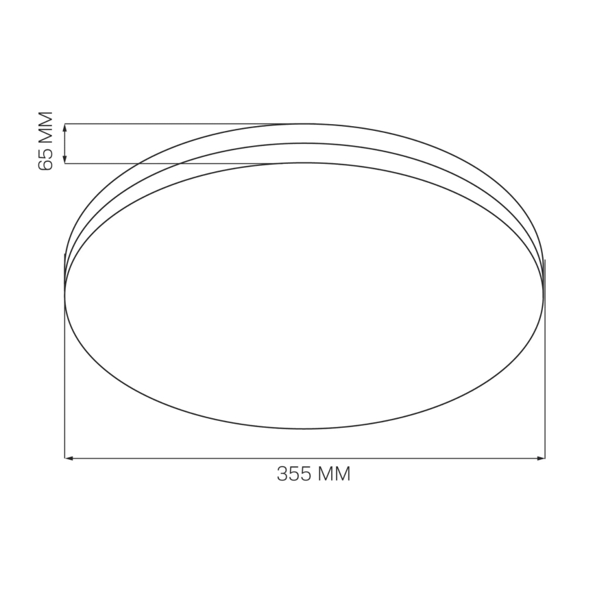 LED Plafonjera za kupatilo MOON LED/18W/230V sjajni krom IP44