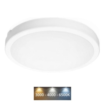 LED Plafonjera za kupatilo NAIROS LED/36W/230V 3000/4000/6500K IP65 pr. 40 cm bela