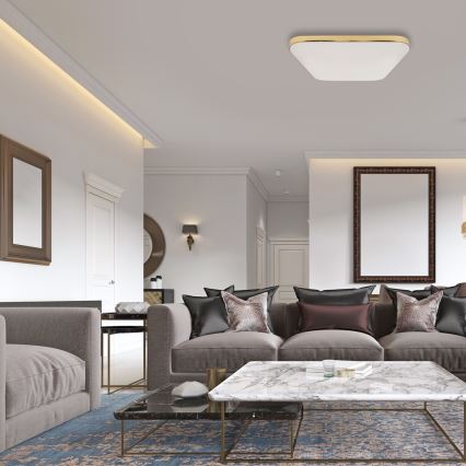 LED Plafonjera za kupatilo NEMO LED/17W/230V IP44 zlatna