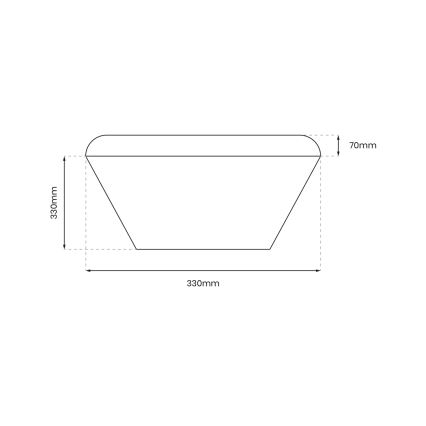 LED Plafonjera za kupatilo NEMO LED/17W/230V IP44 zlatna