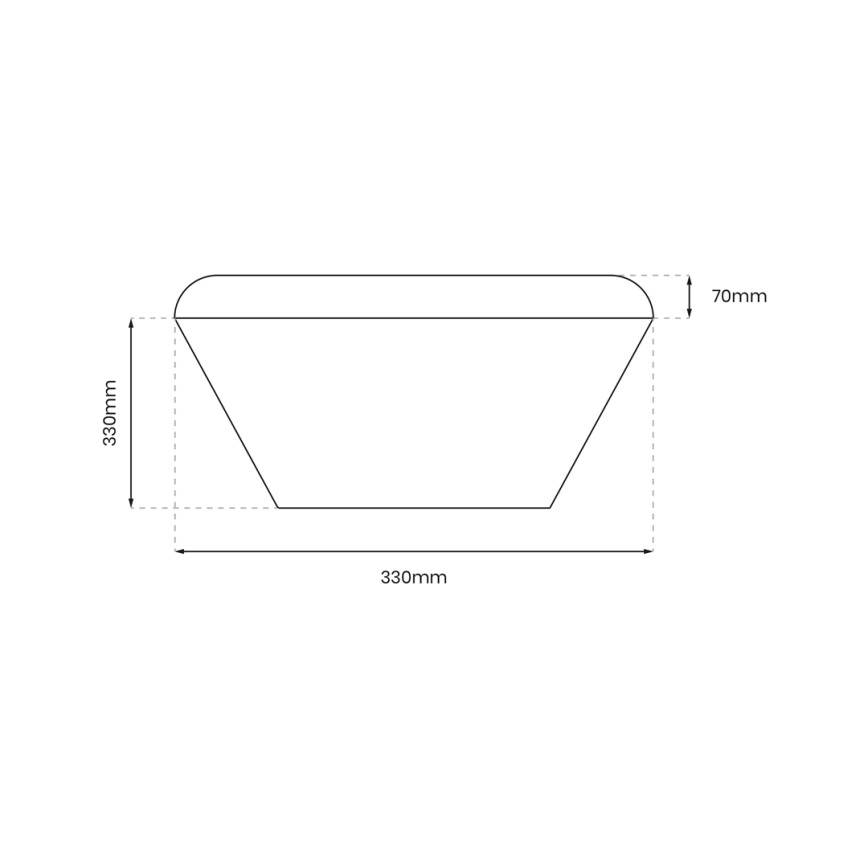 LED Plafonjera za kupatilo NEMO LED/17W/230V IP44 zlatna