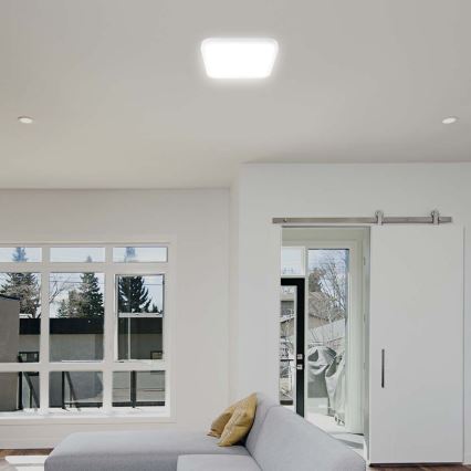 LED Plafonjera za kupatilo sa senzorom LED/18W/230V 4000K IP44 bela + Daljinski upravljač