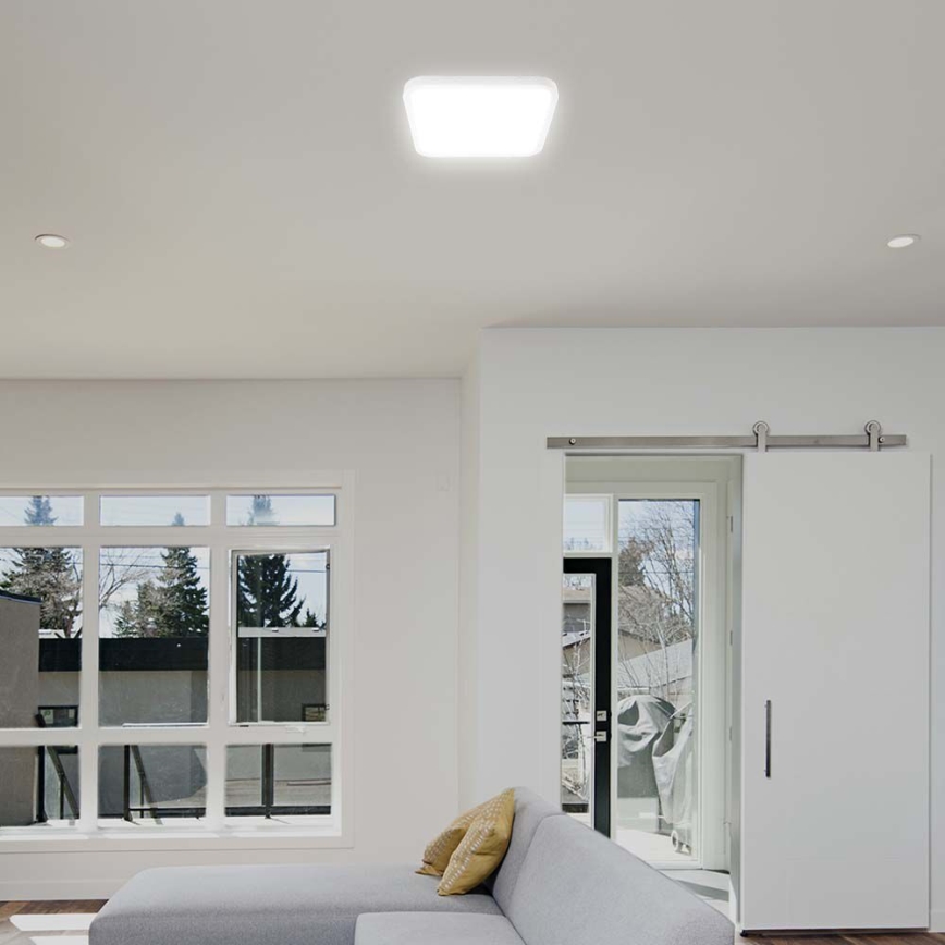 LED Plafonjera za kupatilo sa senzorom LED/18W/230V 4000K IP44 bela + Daljinski upravljač