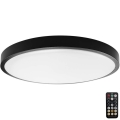 LED Plafonjera za kupatilo sa senzorom LED/18W/230V 4000K IP44 crno + Daljinski upravljač