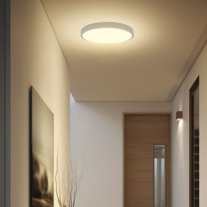 LED Plafonjera za kupatilo sa senzorom SAMSUNG CHIP LED/18W/230V IP44 6500K pr. 29 cm bela + Daljinski upravljač