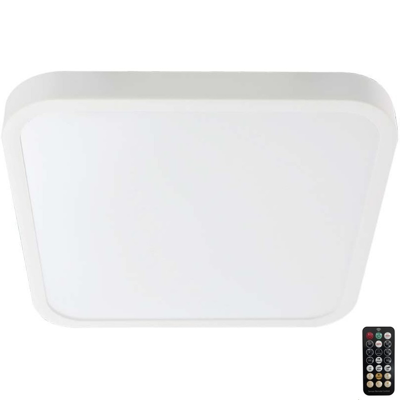 LED Plafonjera za kupatilo sa senzorom LED/36W/230V 4000K IP44 bela + Daljinski upravljač