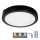 LED Plafonjera za kupatilo sa senzorom NAIROS LED/24W/230V IP65 3000/4000/6500K pr. 30 cm crno + Daljinski upravljač