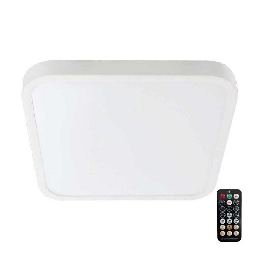 LED Plafonjera za kupatilo sa senzorom SAMSUNG CHIP LED/18W/230V IP44 4000K 29x29 cm bela + Daljinski upravljač