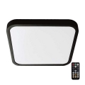 LED Plafonjera za kupatilo sa senzorom SAMSUNG CHIP LED/18W/230V IP44 4000K 29x29 cm crno + Daljinski upravljač