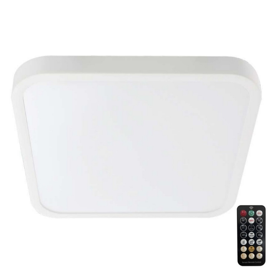 LED Plafonjera za kupatilo sa senzorom SAMSUNG CHIP LED/36W/230V IP44 4000K 42x42 cm bela + Daljinski upravljač