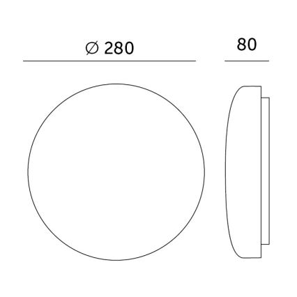 LED Plafonjera za kupatilo sa senzorom SOFI LX LED/13W/230V IP44 pr. 28 cm