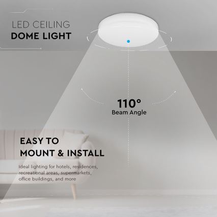 LED Plafonjera za kupatilo SAMSUNG CHIP LED/15W/230V 20cm 3000K IP44