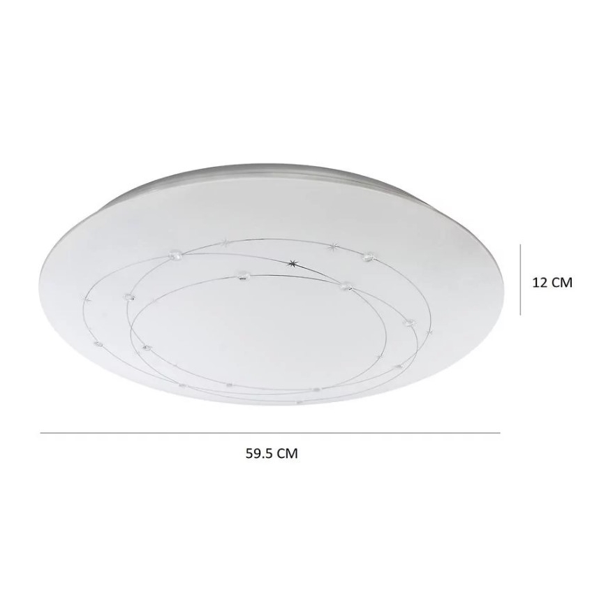 LED Plafonjera za prigušivanje ATRIA na Daljinski upravljač LED/48W/230V