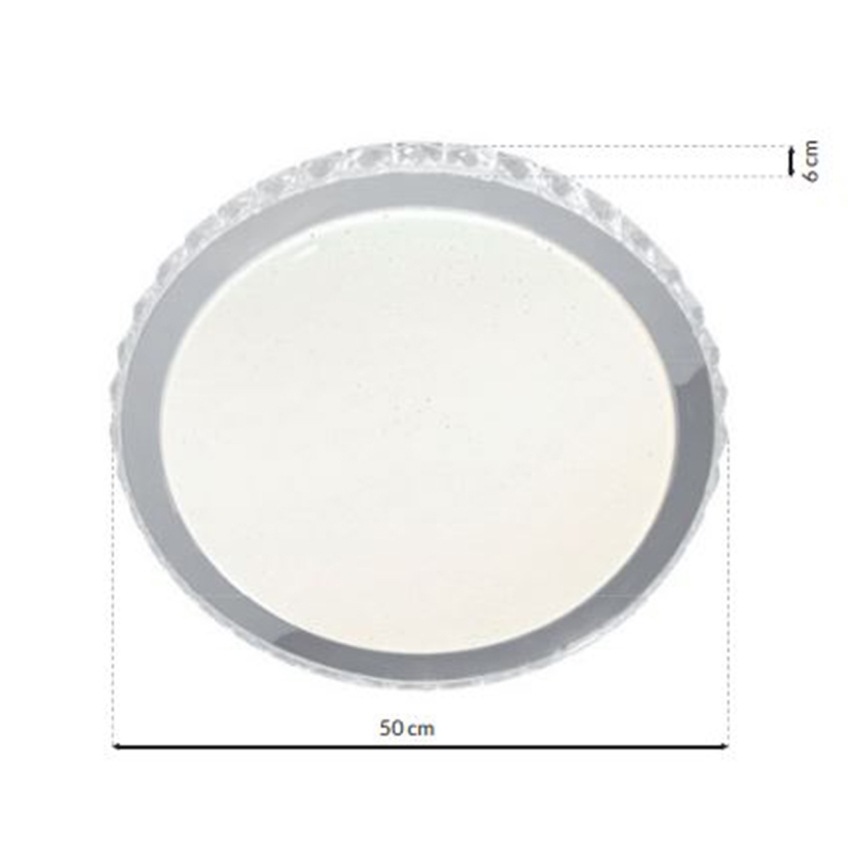LED Plafonjera za prigušivanje LAYLA sa daljinskim upravljačem 1xLED/66W/230V