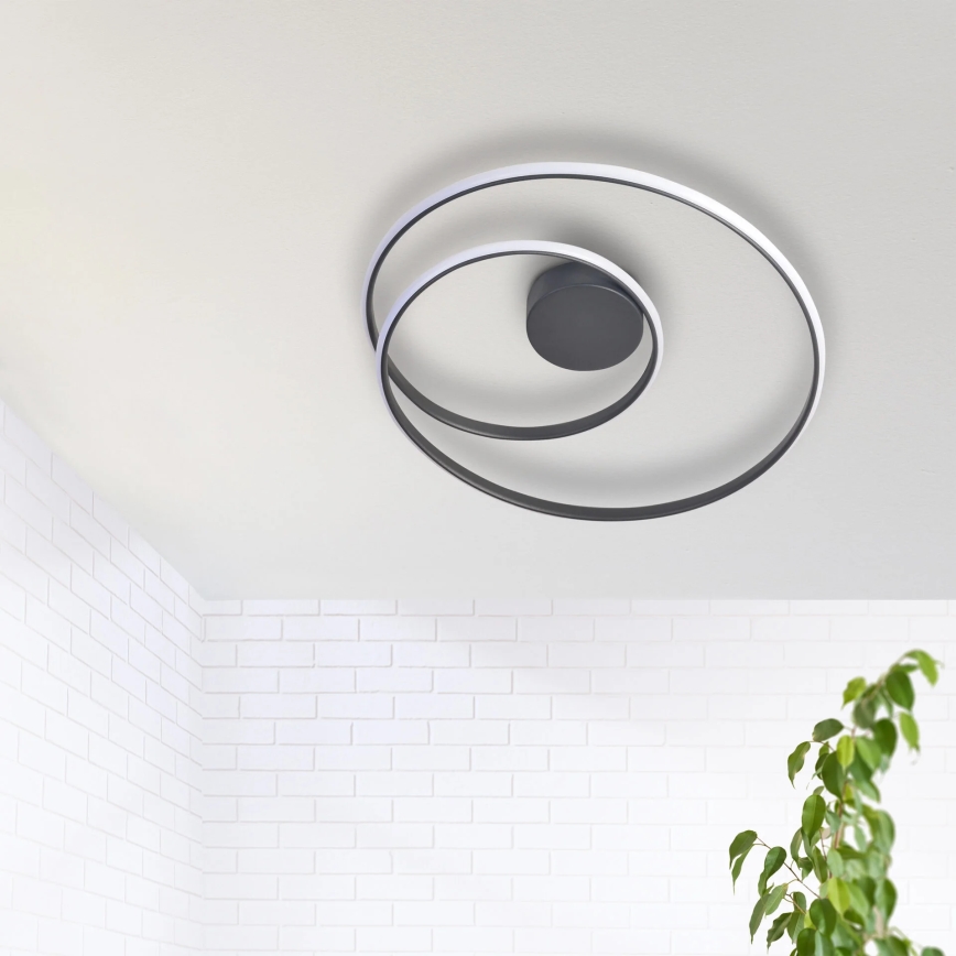LED Plafonjera ZEFIRA LED/40W/230V 4000K pr. 50 cm antracit