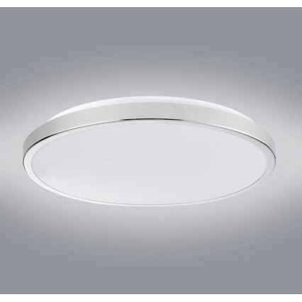 LED plafonsko svetlo KERN LED/24W/230V prečnik 40 cm sjajni hrom